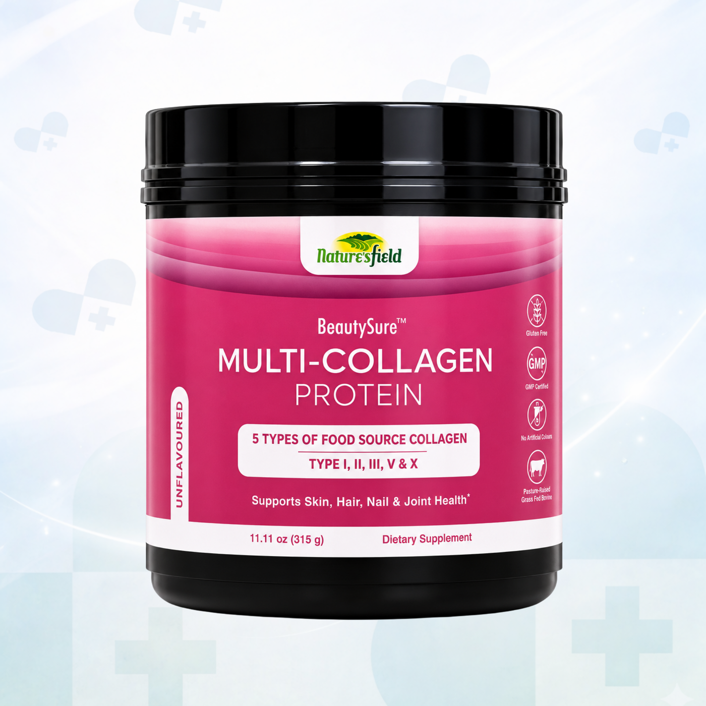 Natures Field BeautySure Multi-Collagen Protein (Unflavoured)