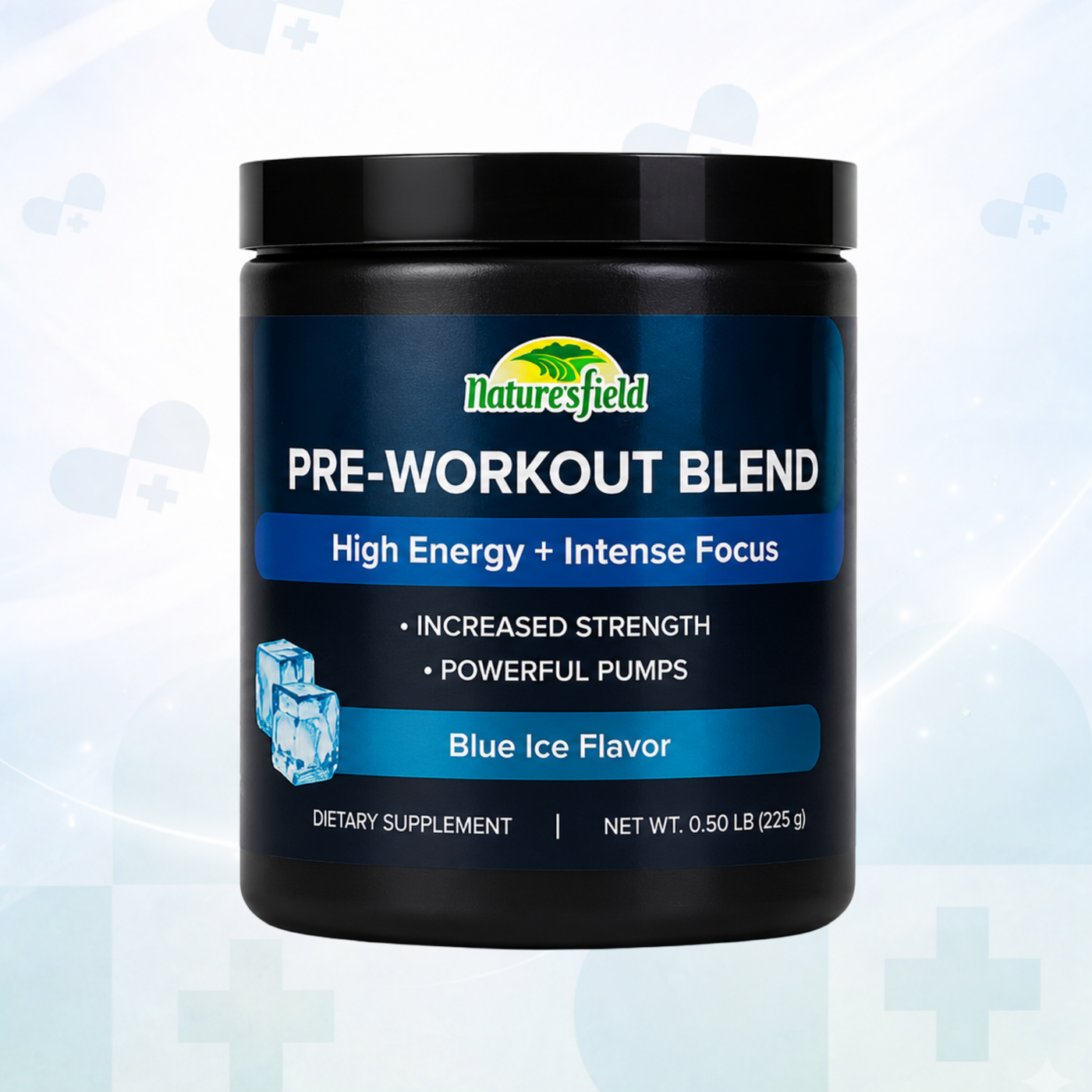 Natures Field Pre-Workout Blend (Blue Ice Flavour)