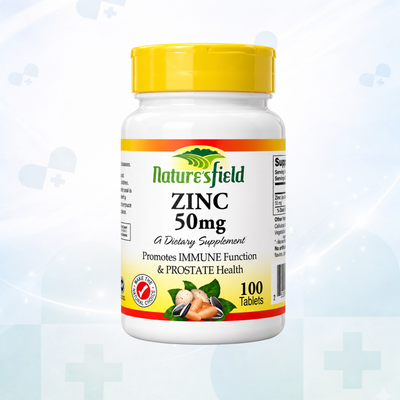 Natures Field Zinc 50mg (100 Tablets)