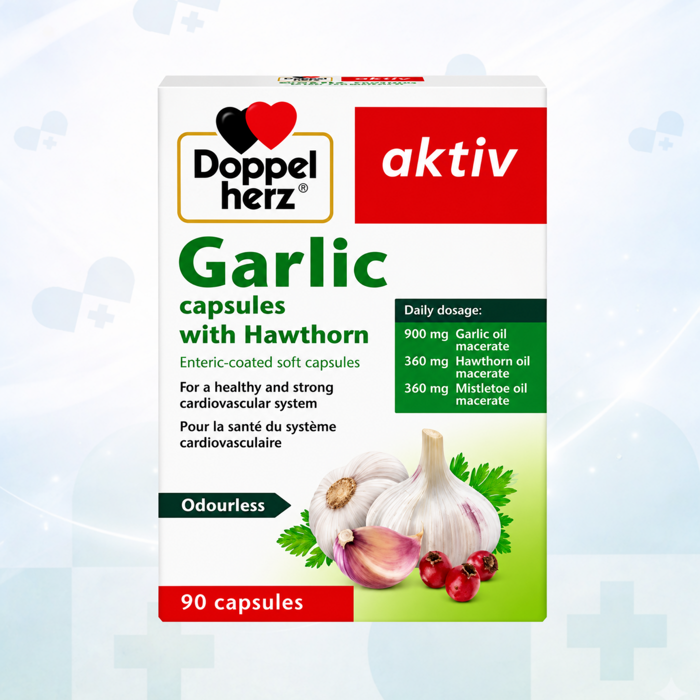 Doppelherz aktiv Garlic Capsules with Hawthorn