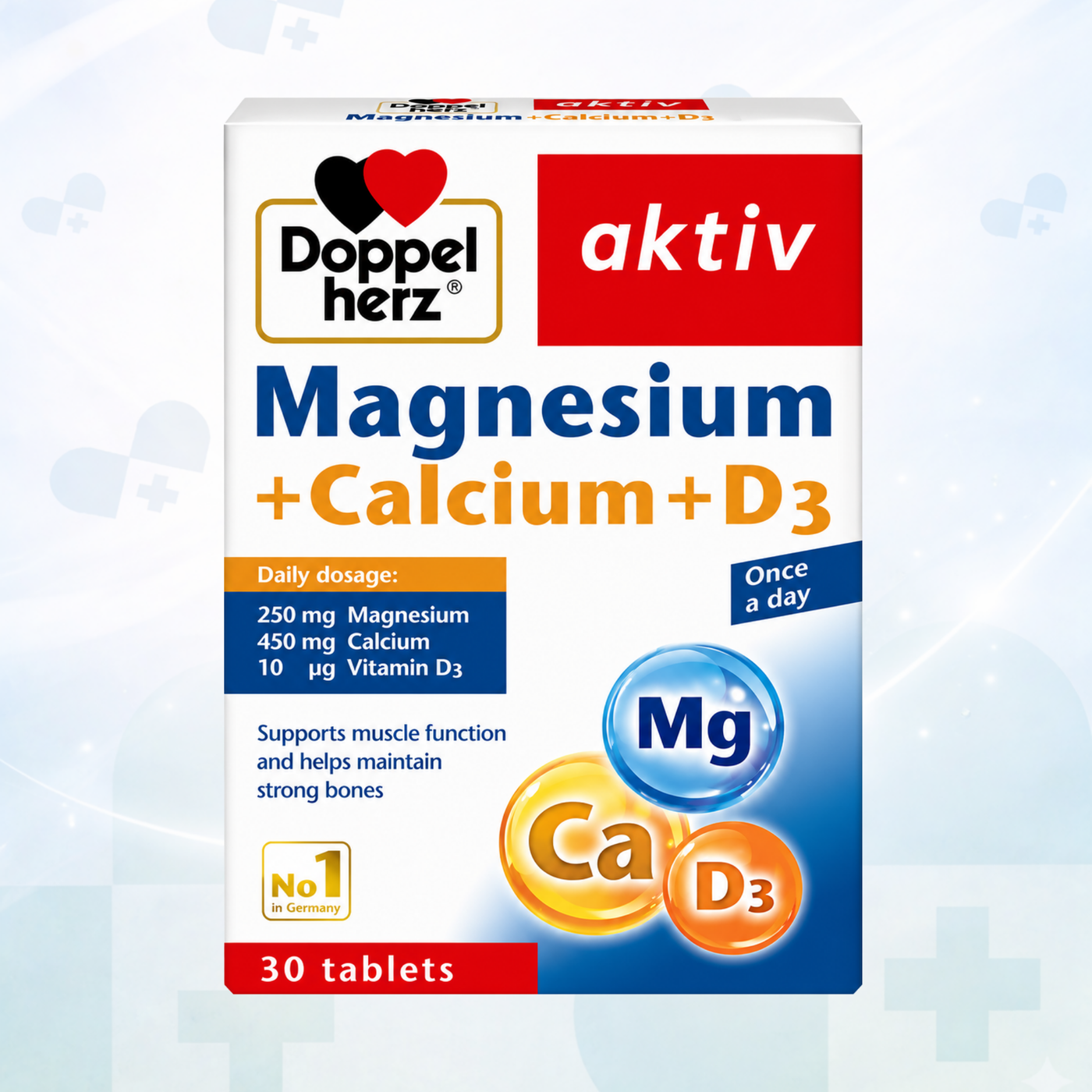 Doppelherz aktiv Magnesium + Calcium + D3