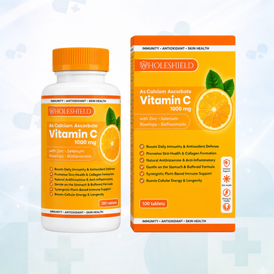 WholeShield Vitamin C 1000mg (As Calcium Ascorbate)