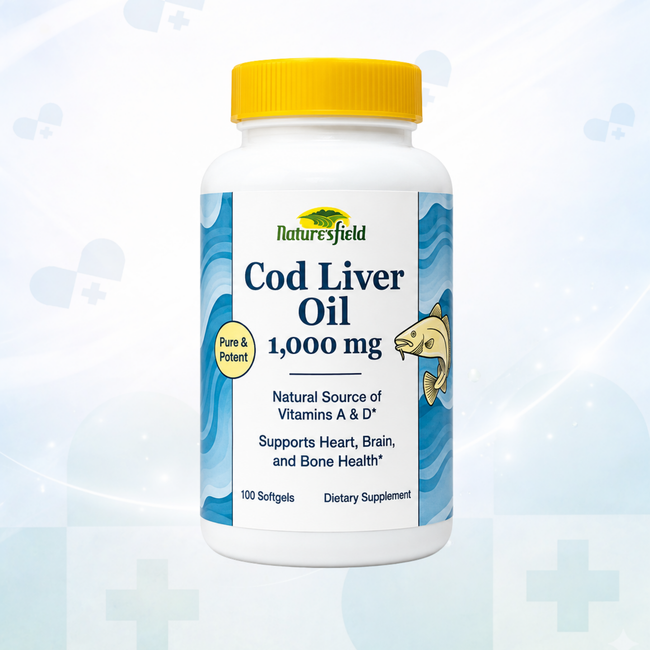 Natures Field Cod Liver Oil 1000mg