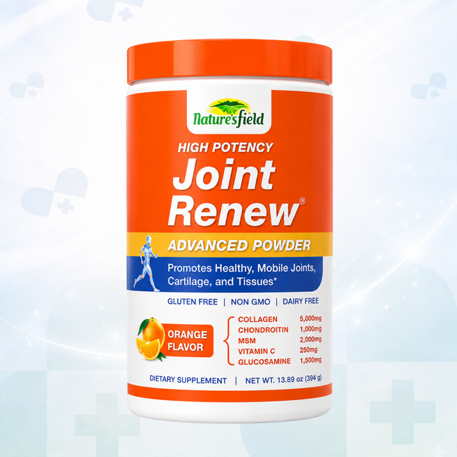 Natures Field High Potency Joint Renew Advanced Powder (Orange Flavour)