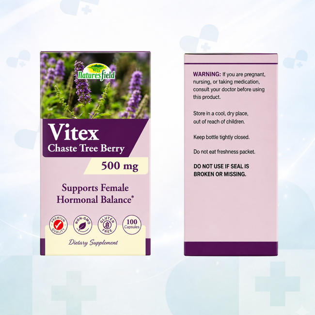 Natures Field Vitex (Chaste Tree Berry) 500mg