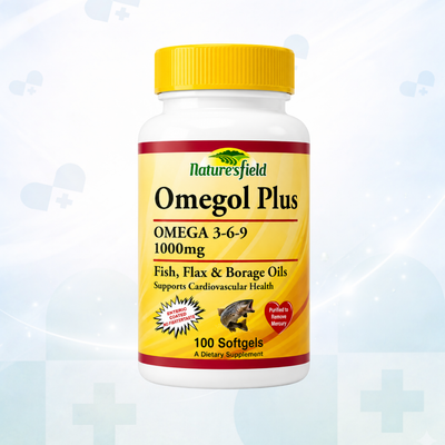 Natures Field Omegol Plus Omega 3-6-9 1000mg (100 Softgels)