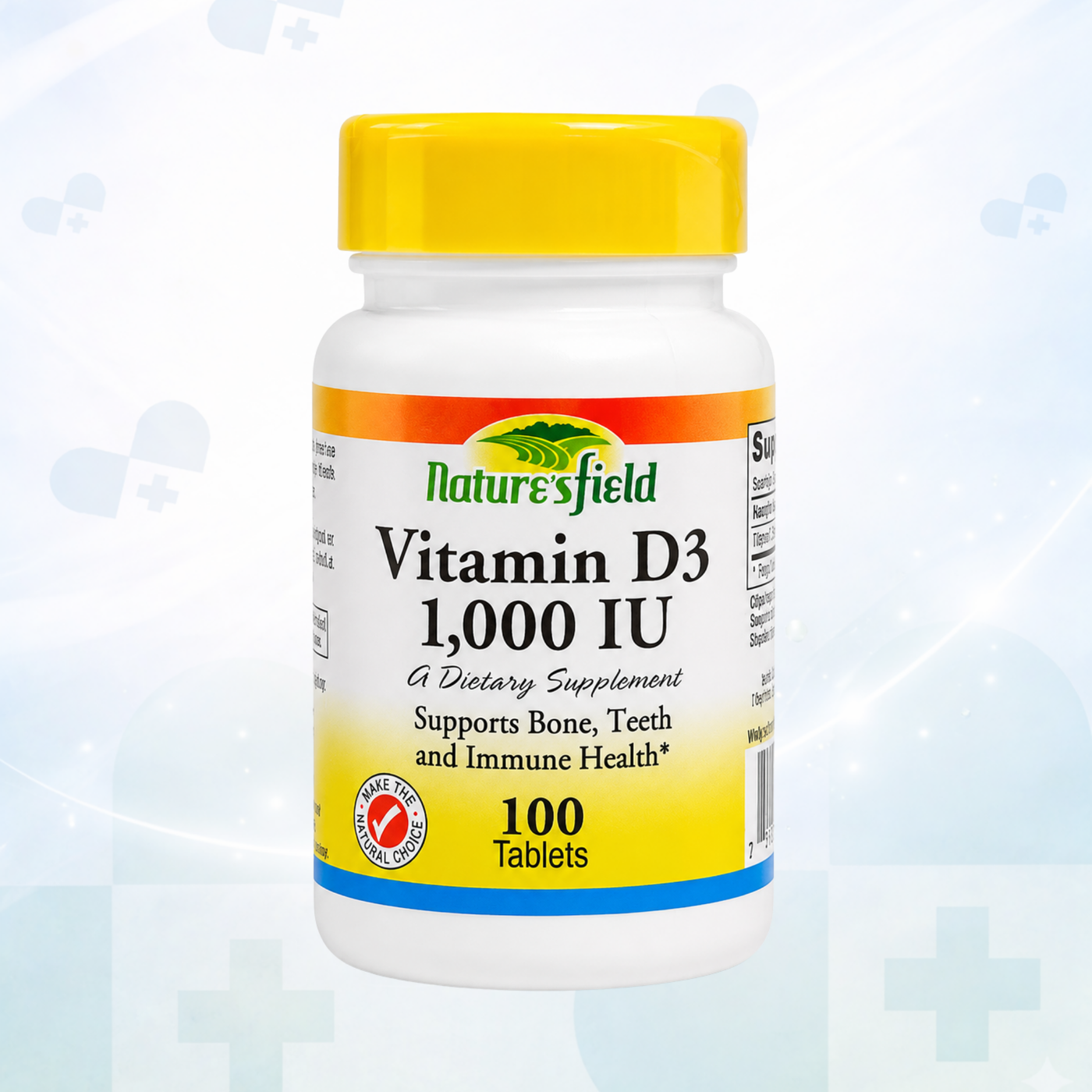 Natures Field Vitamin D3 1,000 IU